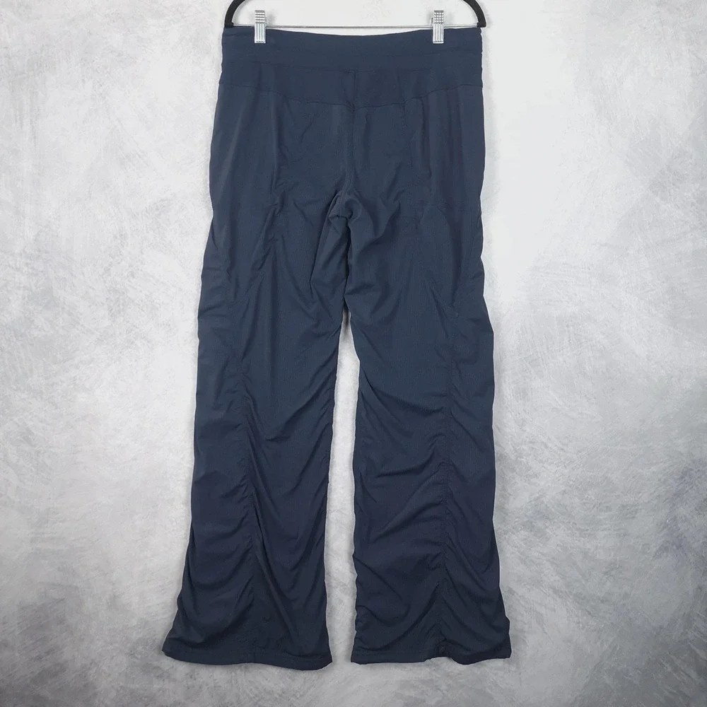 Lululemon Pants Womens 10 Blue Dance Studio Lined Track Drawstring Ruched Leg